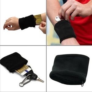 Unisex Black & Blue Wrist Wallet